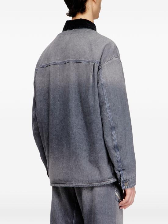 DIESEL Blue Denim Trucker Jacket for Men A2072609N8307 DOM
