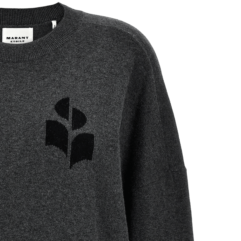 Isabel Marant Evans Logo Crewneck Knit Sweater for Men PU0051HA A1L04H 02AN
