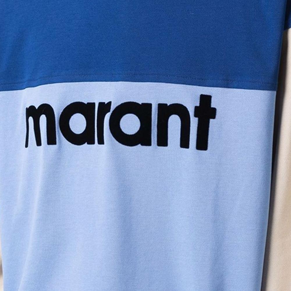 Isabel Marant Efton Colorblock Sweatshirt Navy Blue Men’s