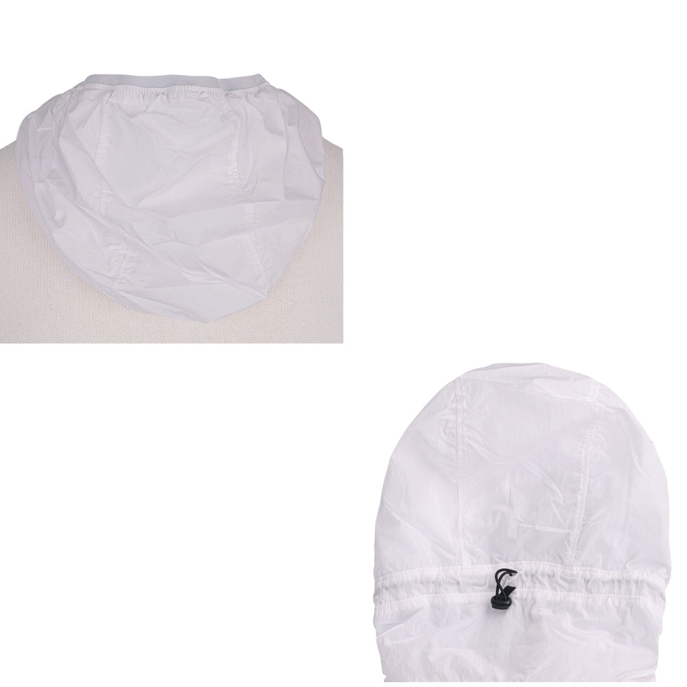 CP Company Men’s Knit Hooded Zip-Up Sweater White