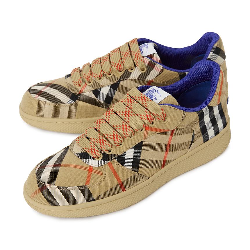 BURBERRY Check Low-Top Sneakers for Men