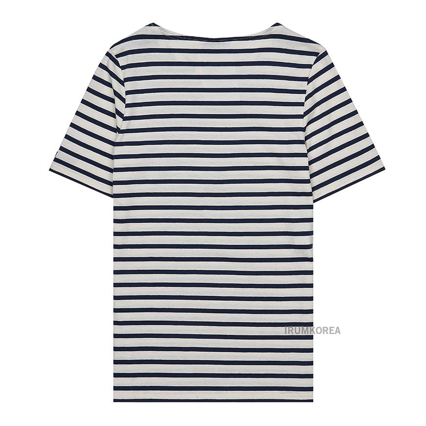 Saint James Unisex Levant T-Shirt 9863 50 ECRU MARINE