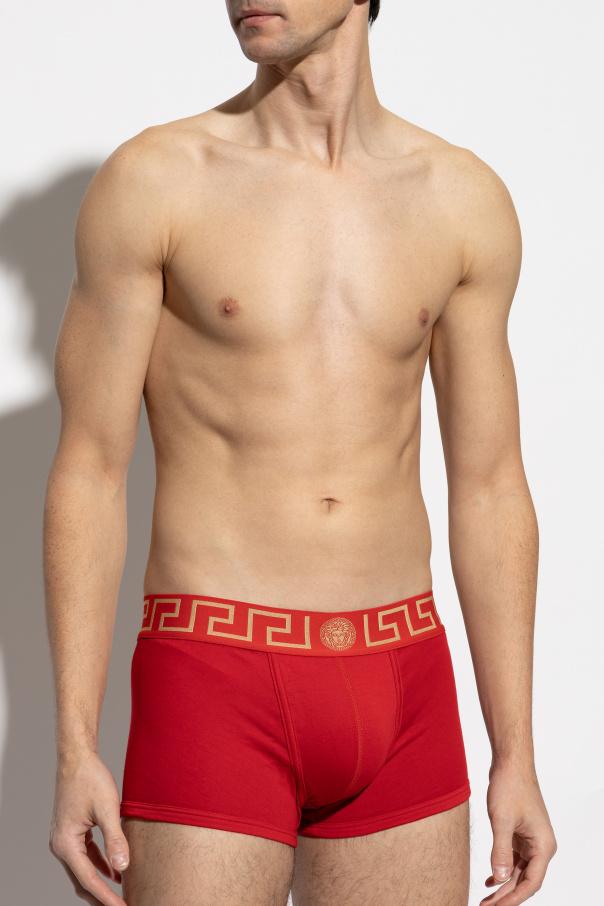 Versace Red Gold Medusa Greca Men’s Boxer Briefs Underwear