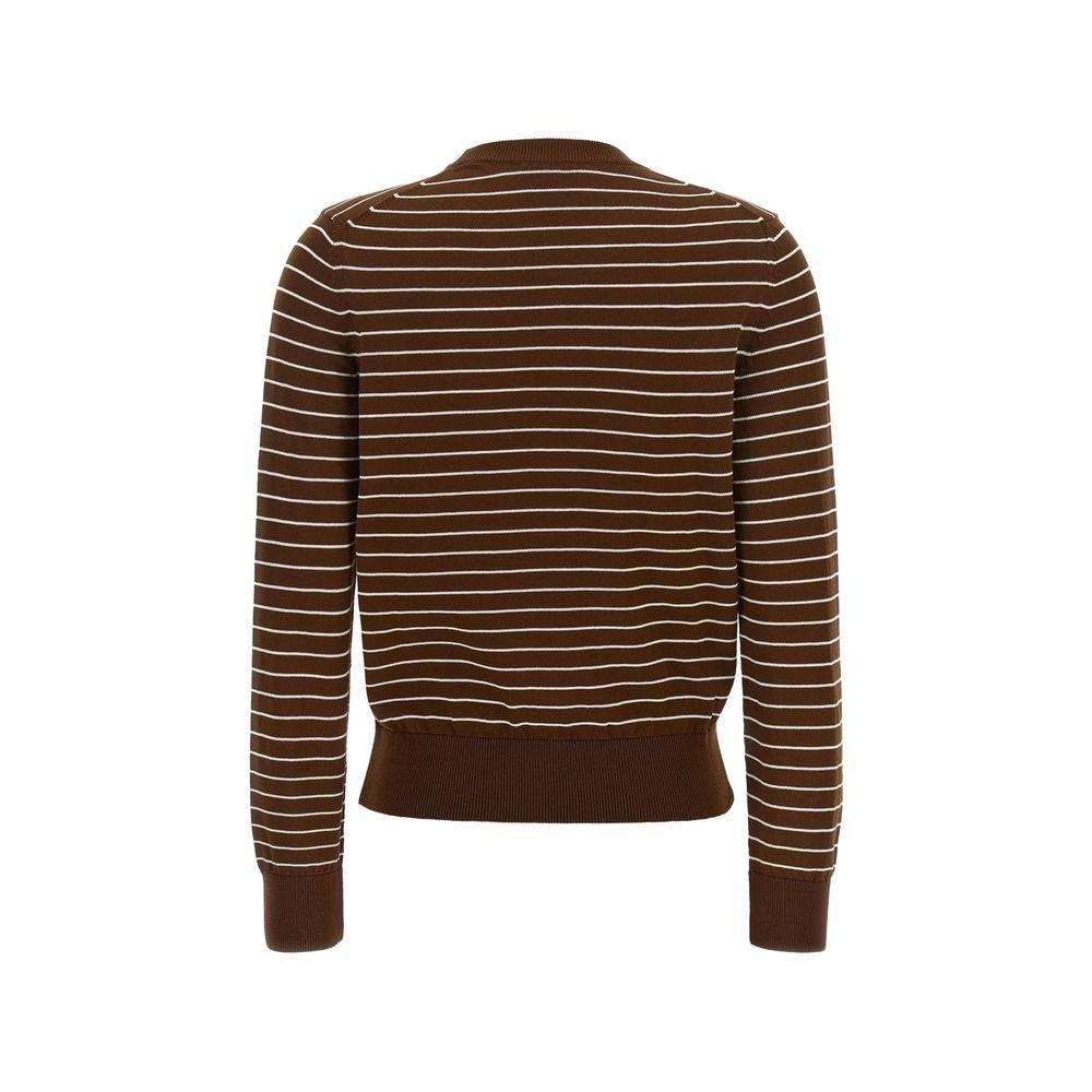A.P.C. Sima Women’s Round Neck Knit Sweater Ivory