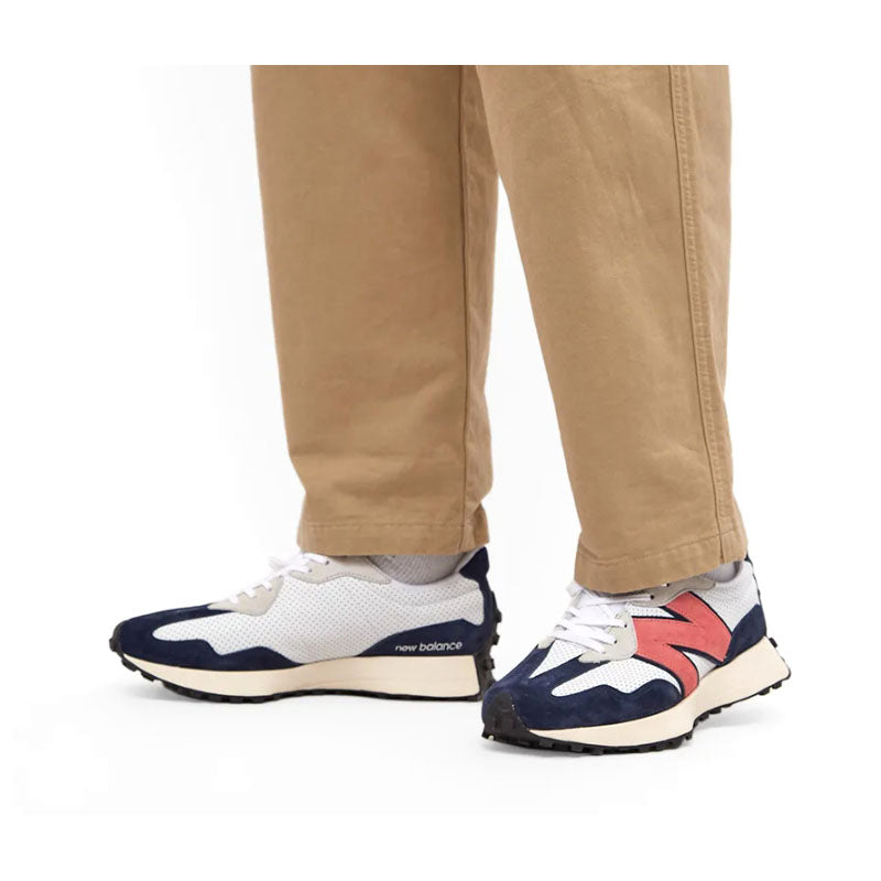 New Balance White MS327 Low-Top Sneakers Unisex