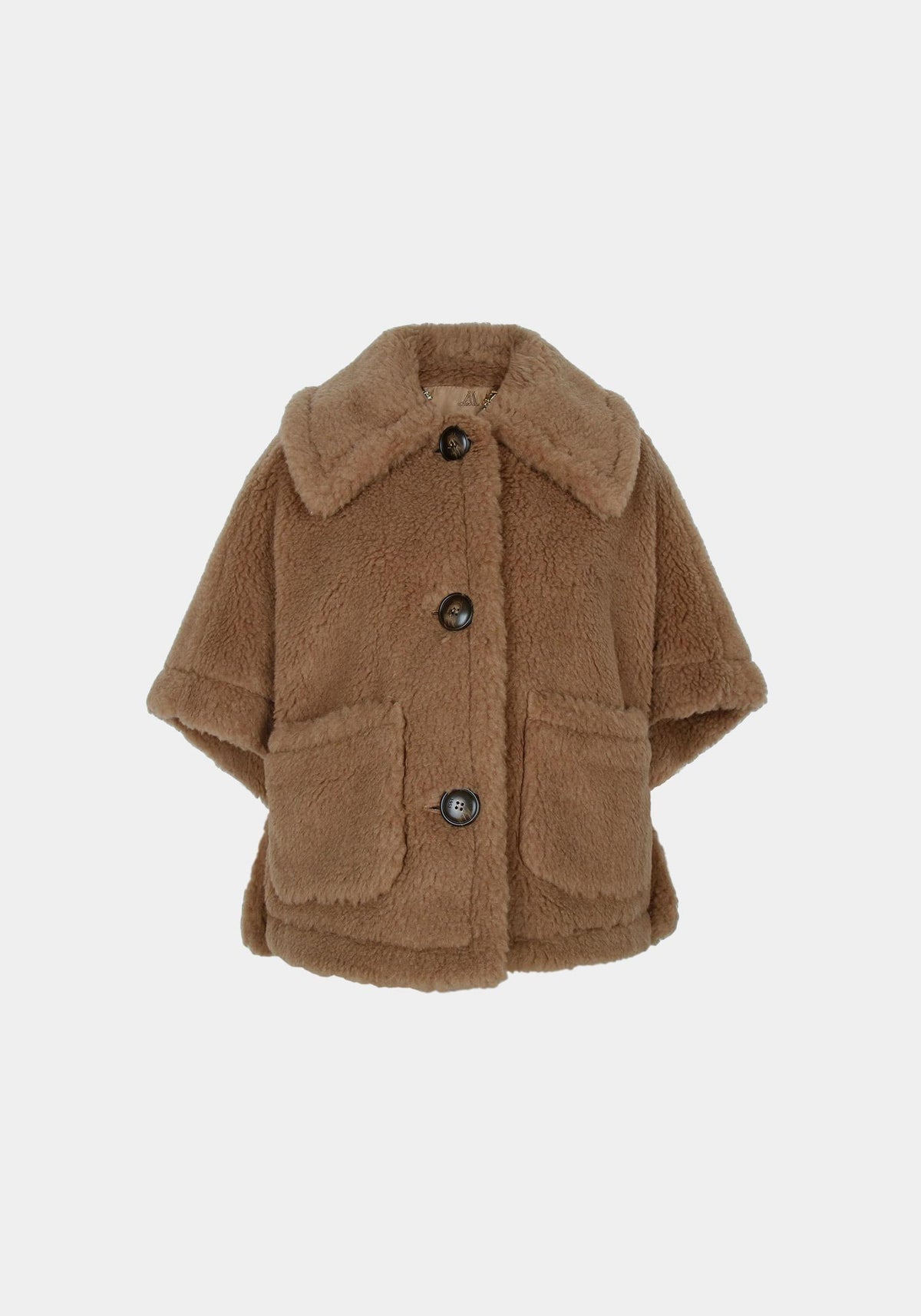 Max Mara Camel Teddy Cape Jacket