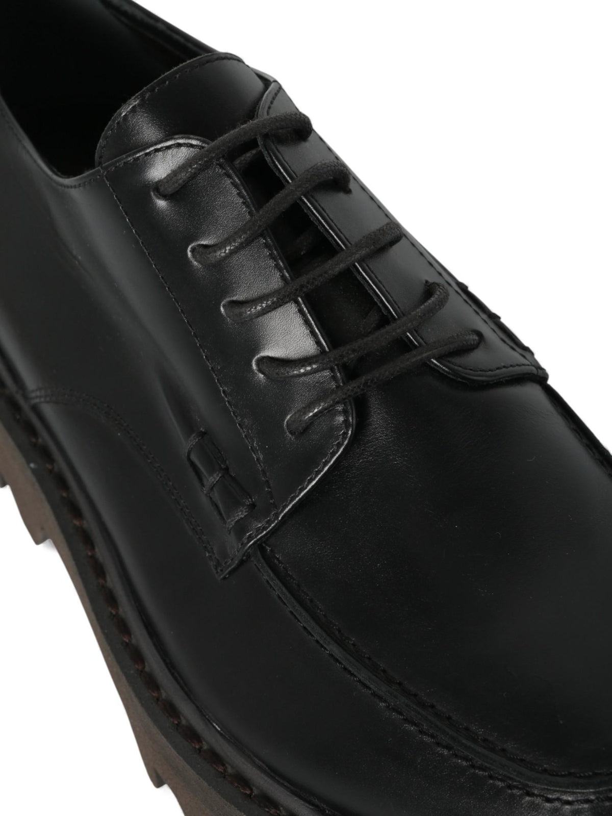 Dries Van Noten Women's Black Platform Lace-Up Derby Shoes WW232 770 QU127 900