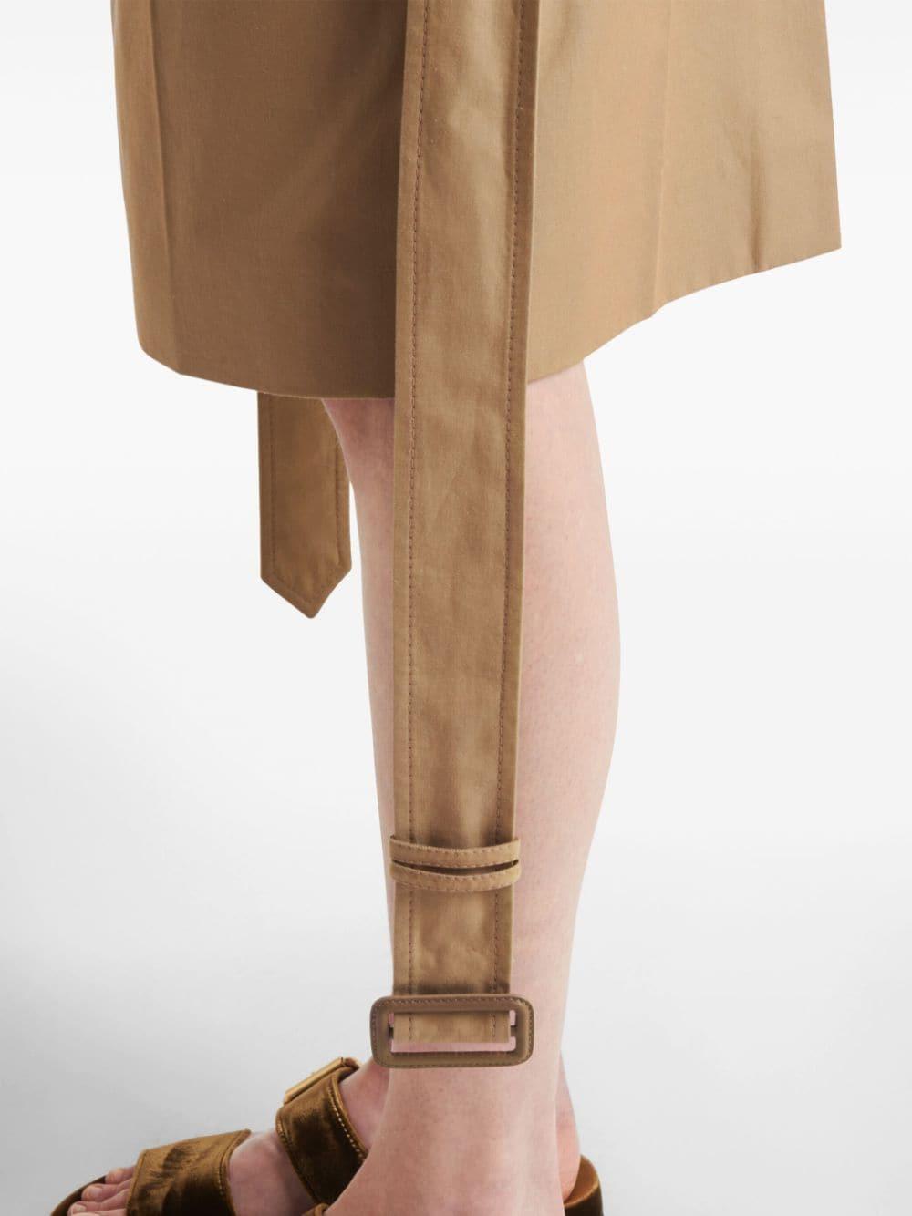 PRADA Black Wool Blend Midi Skirt