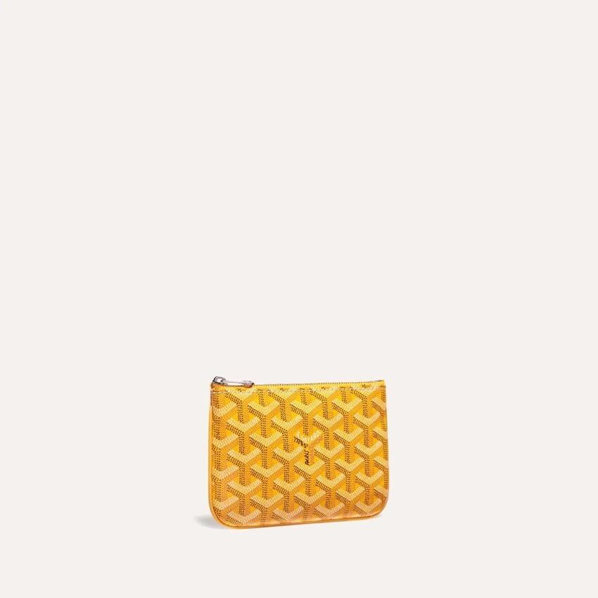 GOYARD Yellow Senat Mini Clutch Pouch for Women SENAT2MINTY08 CL08