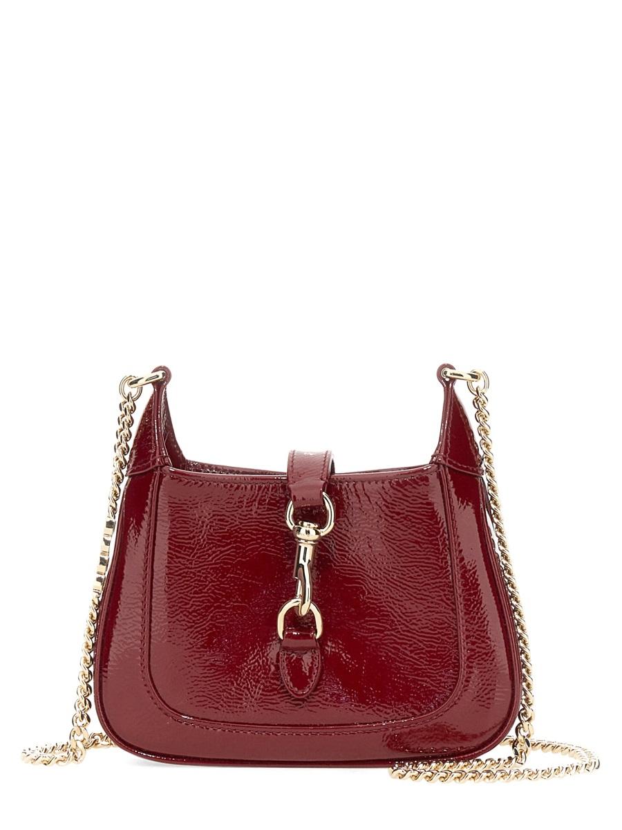 GUCCI Leather Mini Crossbody Bag Black
