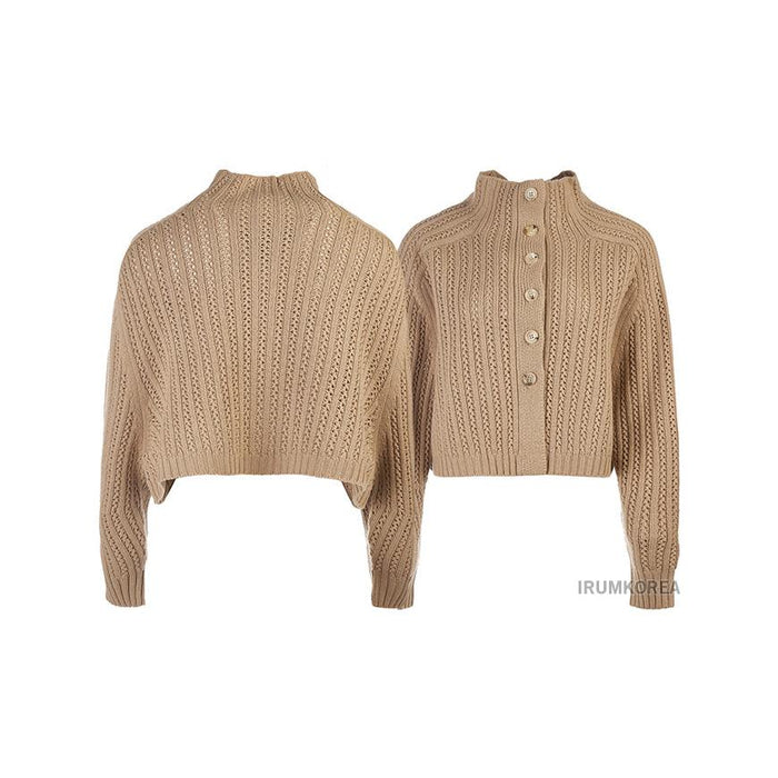 Max Mara Women’s Hodeida Cropped Round Neck Knit Sweater