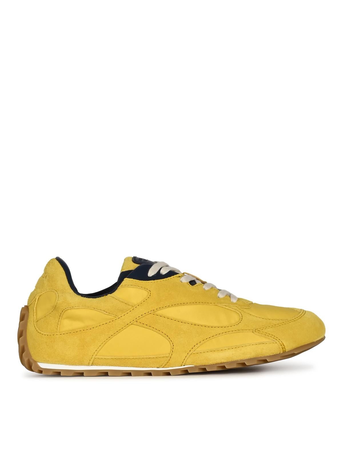 Bottega Veneta White Leather Low-Top Sneakers