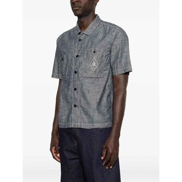 CP Company Men's Chambray Short Sleeve Shirt