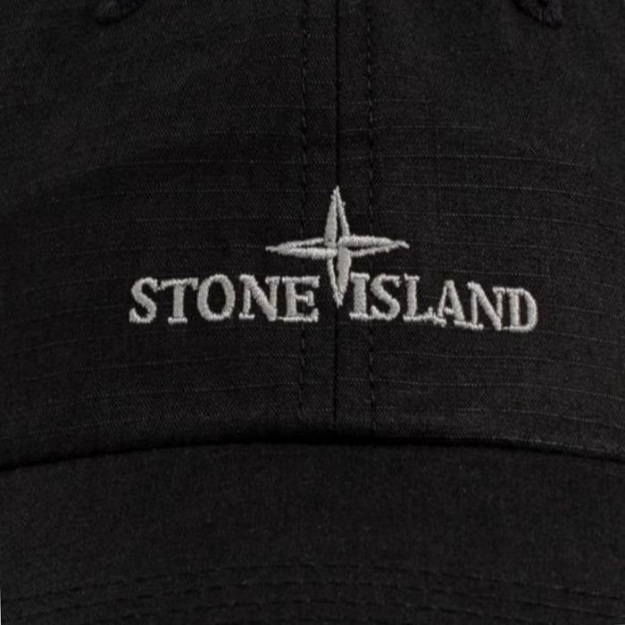STONE ISLAND Ripstop Baseball Cap Black K2S159100015 S0154 V0029