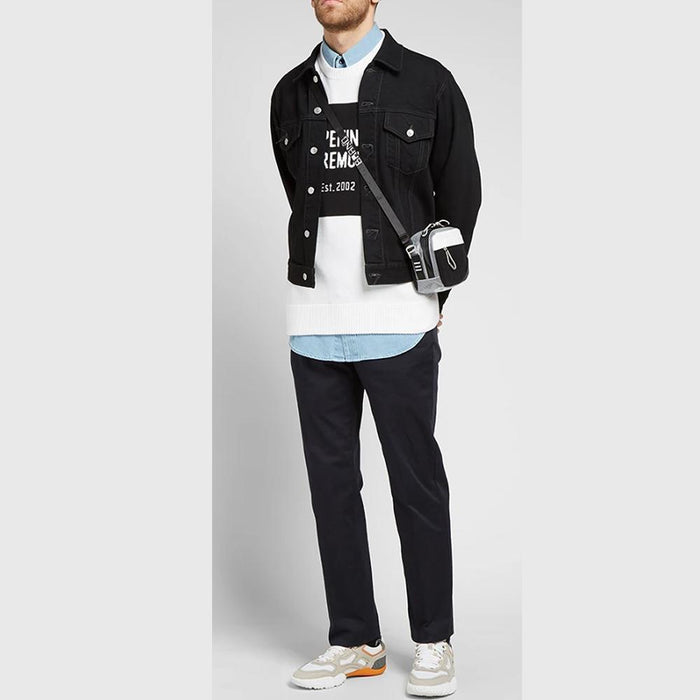 Opening Ceremony Box Logo Crewneck Knit Sweater Men’s Black
