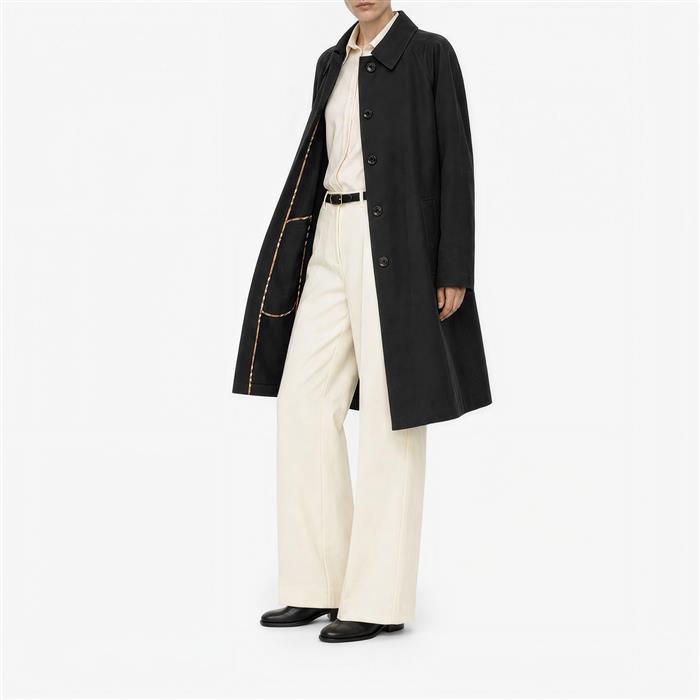 BURBERRY CLAREBURY Check Gabardine Women’s Trench Coat