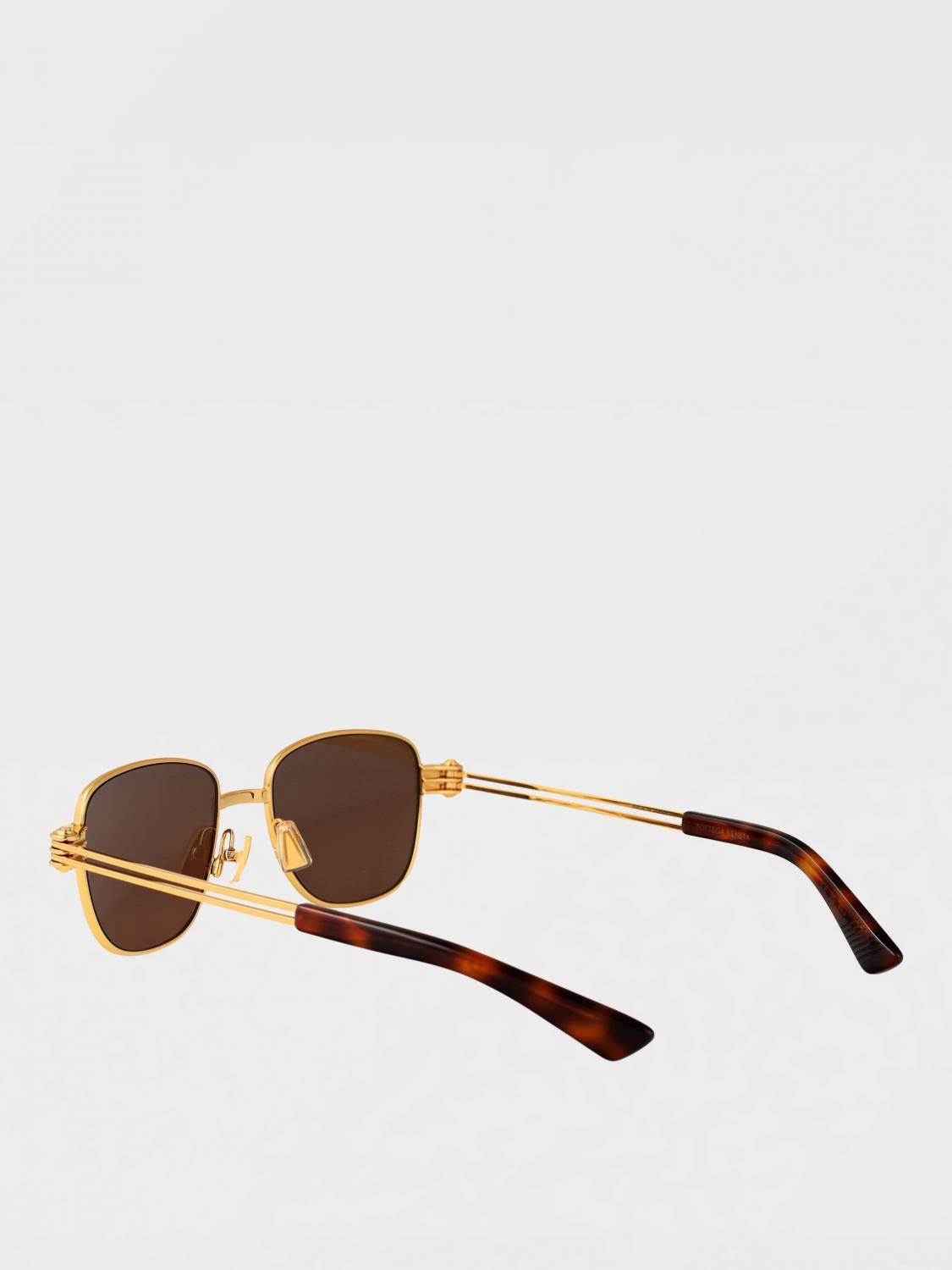 Bottega Veneta Brown Acetate Square Sunglasses