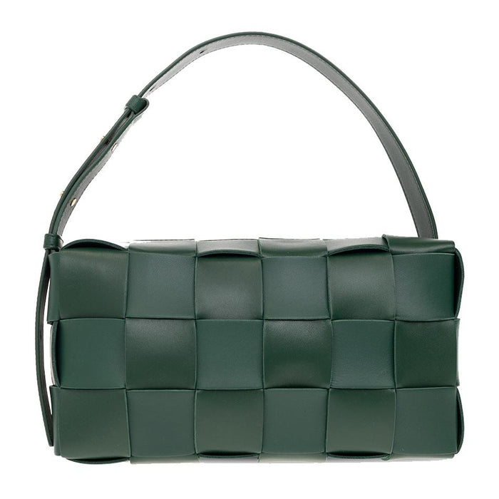 Bottega Veneta Dark Green Brick Cassette Shoulder Bag