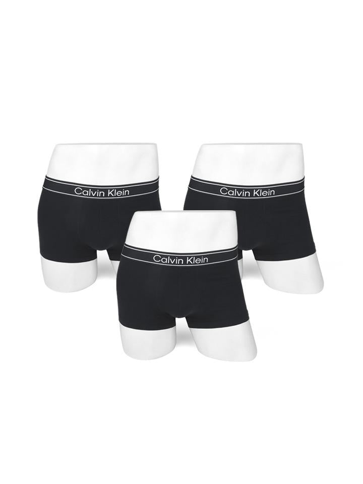 Calvin Klein Men’s Low Rise Viscose Boxer Briefs 3-Pack Underwear NP2829O 001