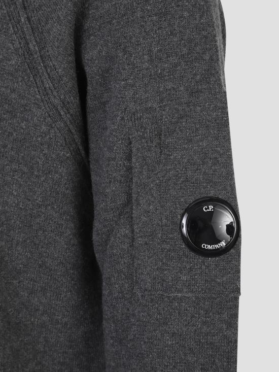 CP Company Lambswool Crewneck Sweater Dark Shadow Men’s 19CMKN040 A110149 A978