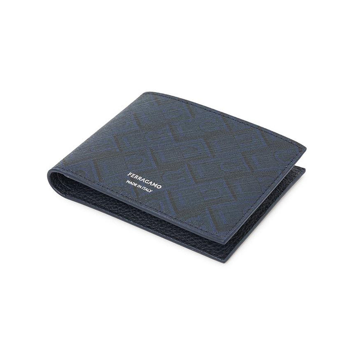 Ferragamo Monogram Leather Bifold Wallet for Men