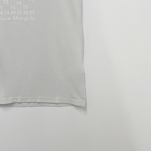 Maison Margiela Back Stitch Number Logo Short Sleeve T-Shirt White