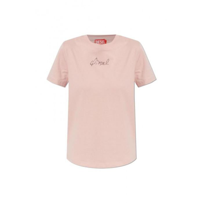 DIESEL TREGS2 Logo Graphic Cotton T-Shirt for Women A22503 0JMBD 33L
