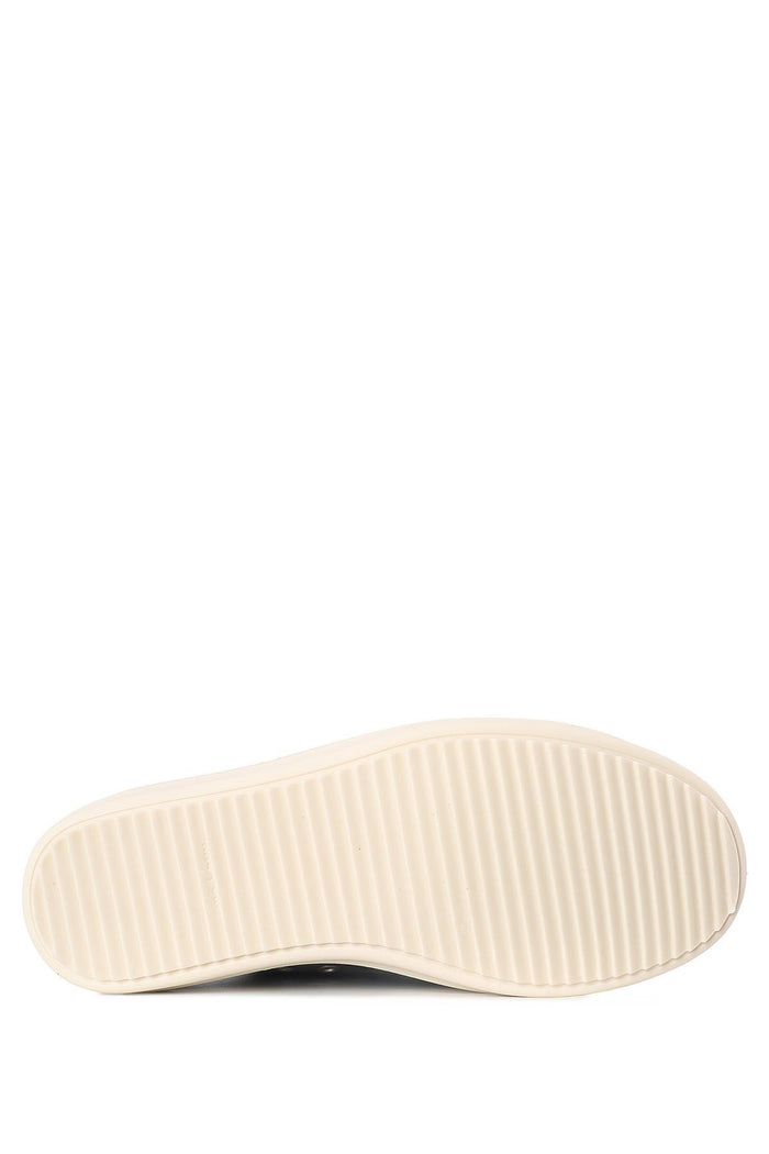 Rick Owens Jumbo Lace Low Sneakers Black Milk