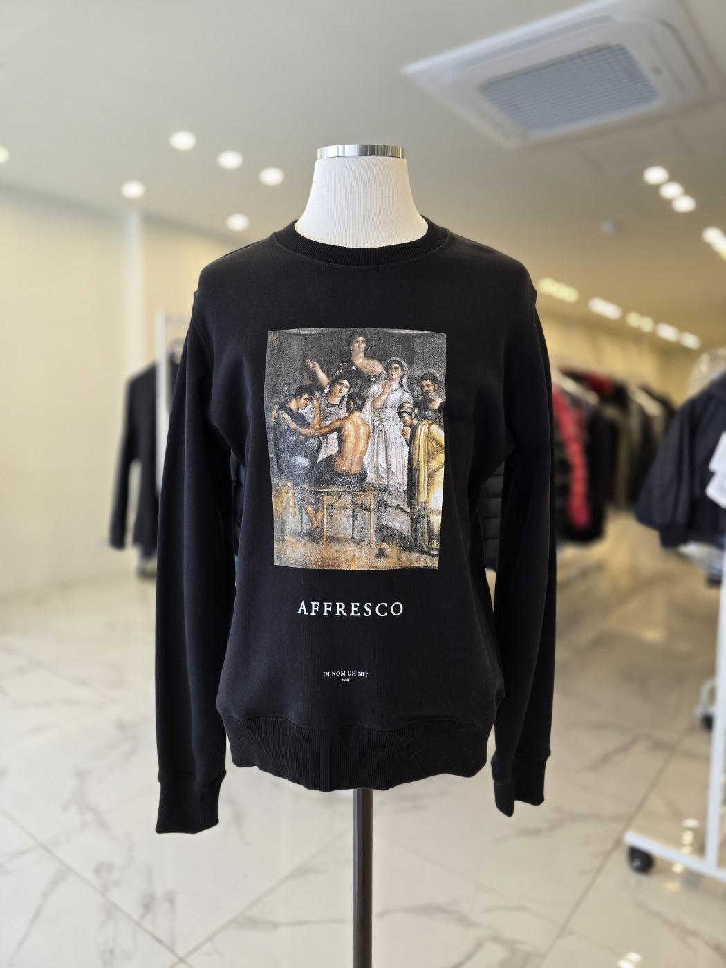 IH NOM UH NIT Black Admeto Crewneck Sweatshirt Men NUW18226 009