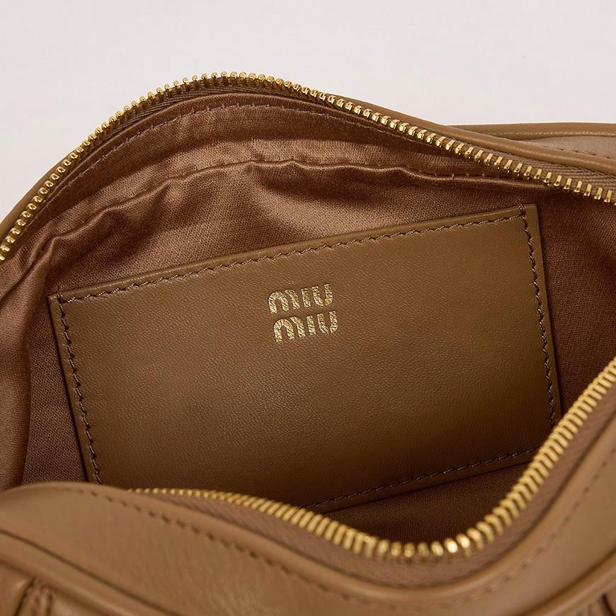 Miu Miu Matelassé Leather Pouch Shoulder Bag for Women 5NE024 AFPP F098L 1
