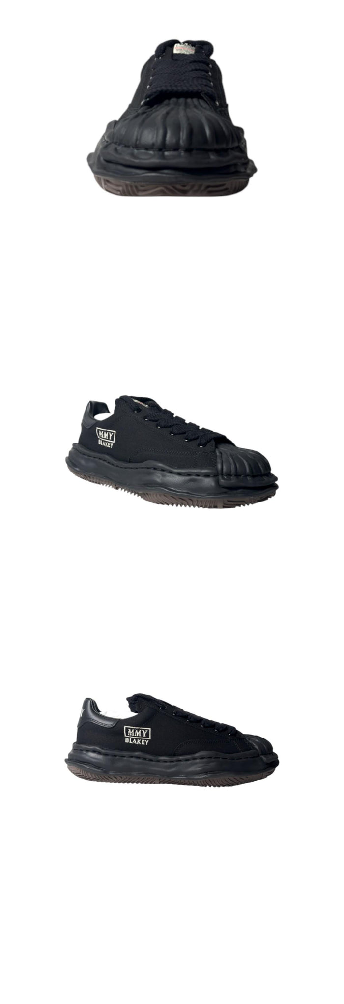 Maison Mihara Yasuhiro Black Canvas Blakey Low Top OG Sole Sneakers