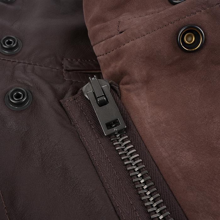 Lemaire Paper Cow Soft Leather Blazer Jacket for Men Brown
