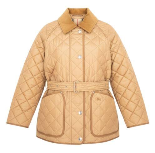 BURBERRY Women’s Belted Quilted Jacket