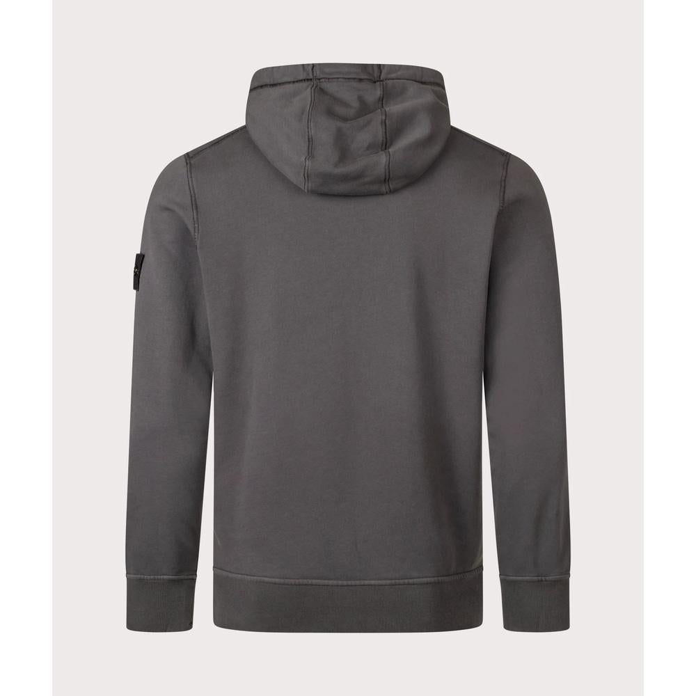 STONE ISLAND Cotton Fleece Men's Hoodie Pullover