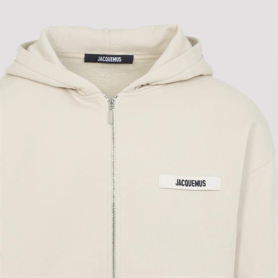 JACQUEMUS Grosgrain Hooded Zip Jacket Men’s Black HOM00257AJ00126150