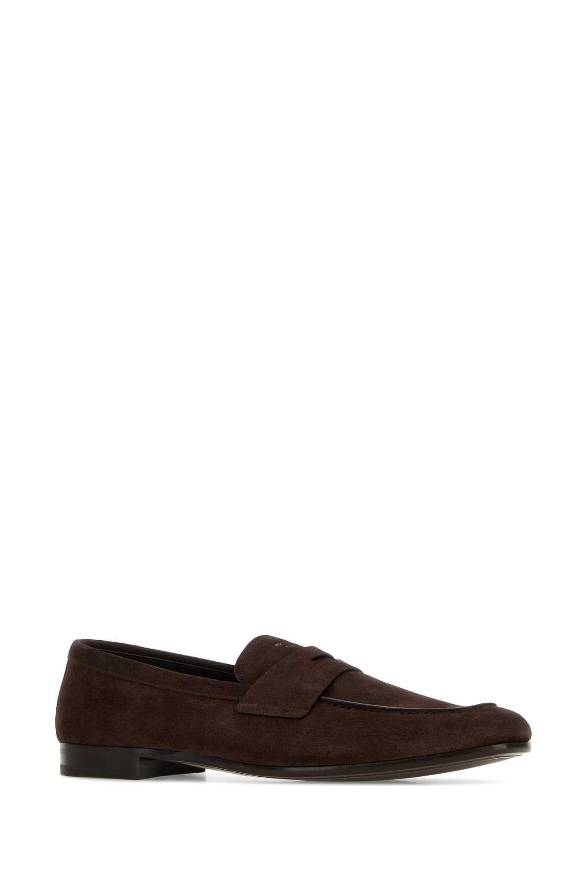 PRADA Black Leather Loafers