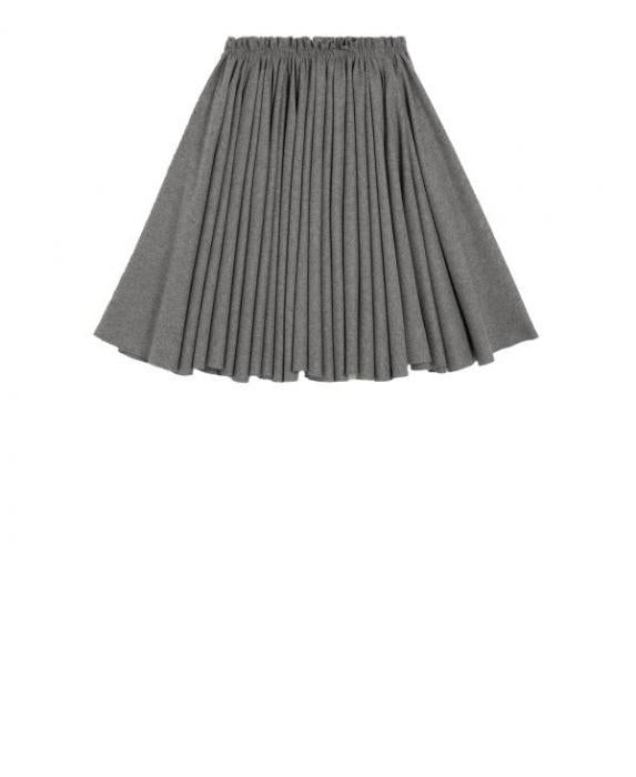 AMI Wool Midi Corolla Skirt FSK444 WV0058 050