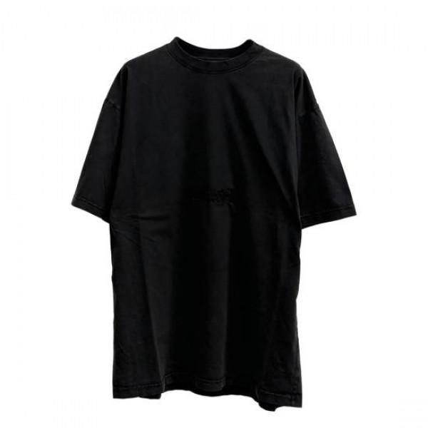 BALENCIAGA Logo Print Cotton T-Shirt for Men