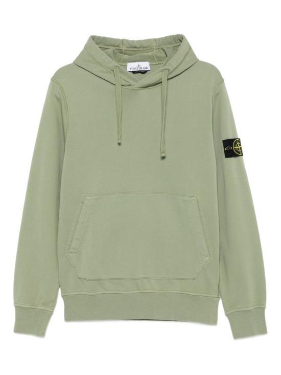 STONE ISLAND Sage Cotton Fleece Hooded Sweatshirt for W L1S156100062 S0051 V0055