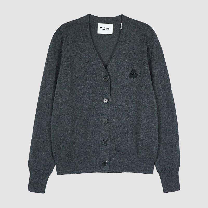 Isabel Marant Karina V-Neck Cardigan Anthracite Women’s Kni CA0104FA C1L17E 02AN