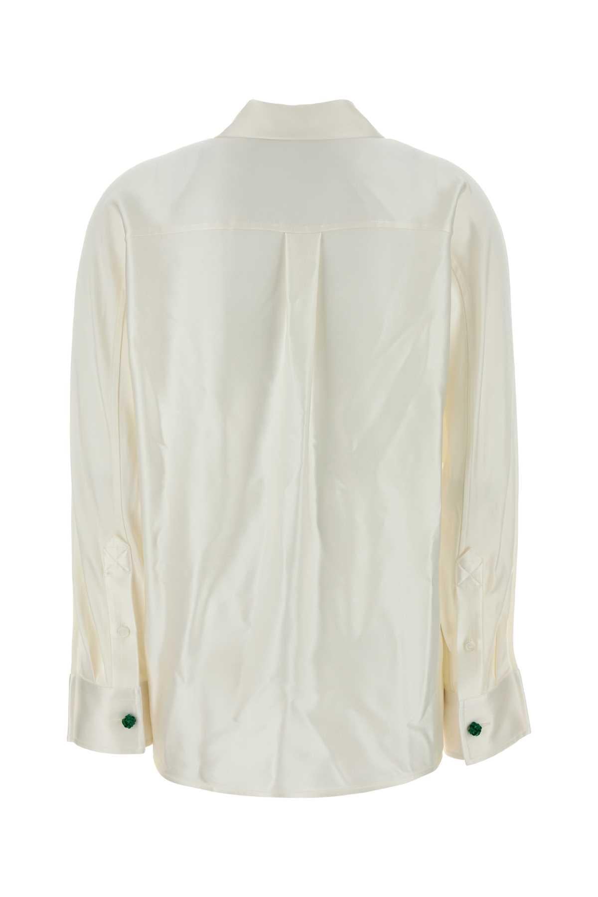 Bottega Veneta Long Sleeve Button-Up Shirt Women’s White Cotton