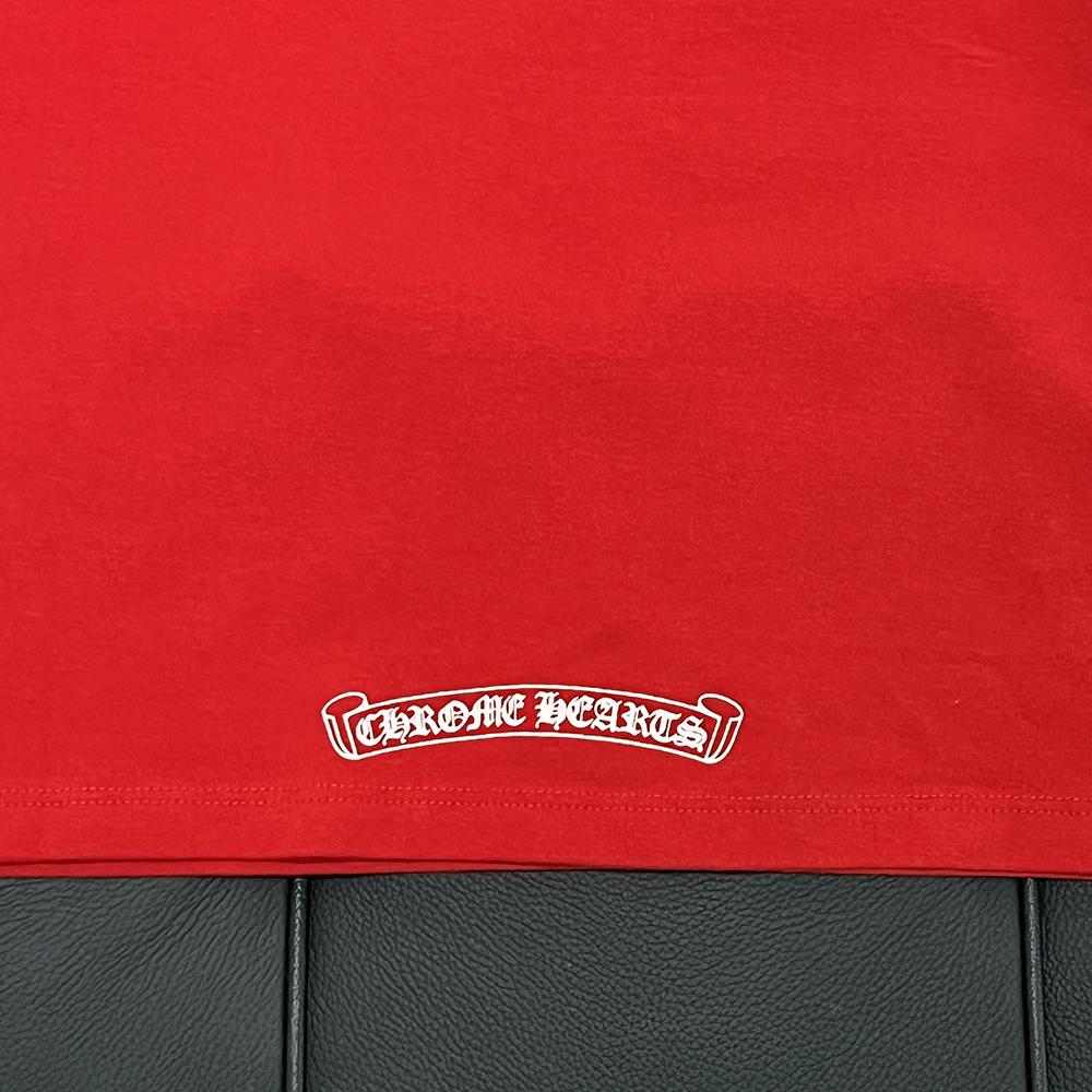 Chrome Hearts Horseshoe Logo Red Tank Top Sleeveless Shirt