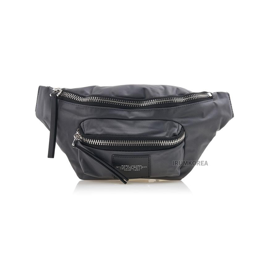 Marc Jacobs Unisex Biker Logo Belt Bag Gray