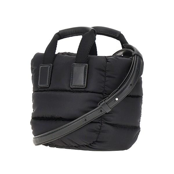Moncler Black Leather Shoulder Bag