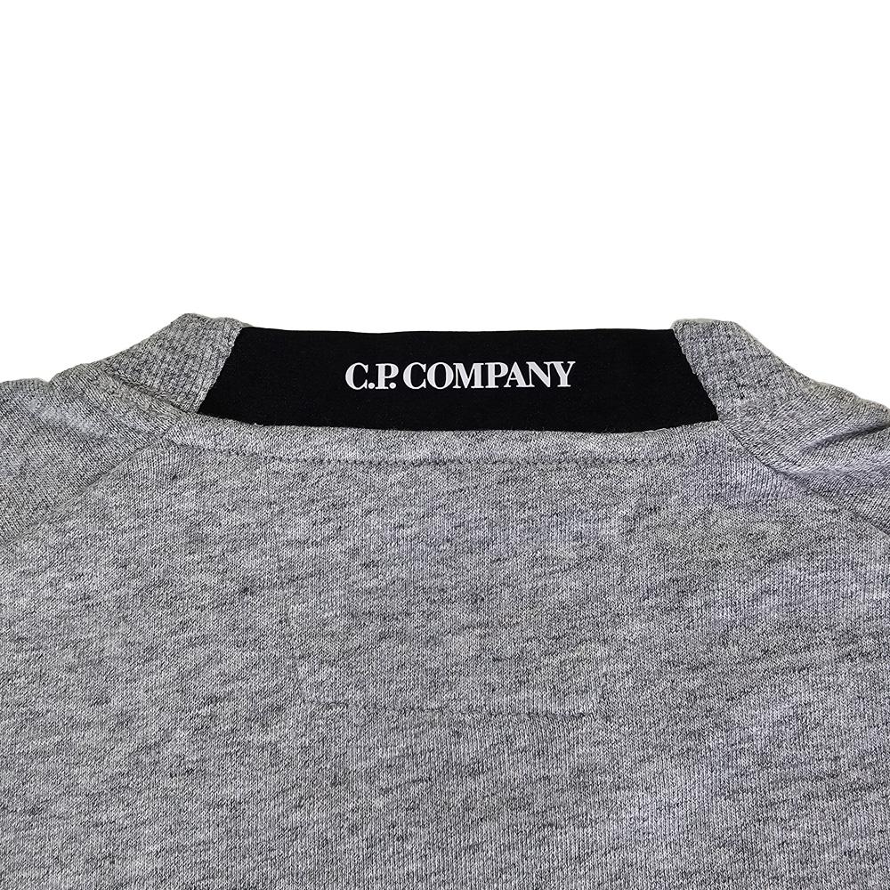 CP Company Men's Diagonal Raised Fleece Lens Crewneck Sweatshirt