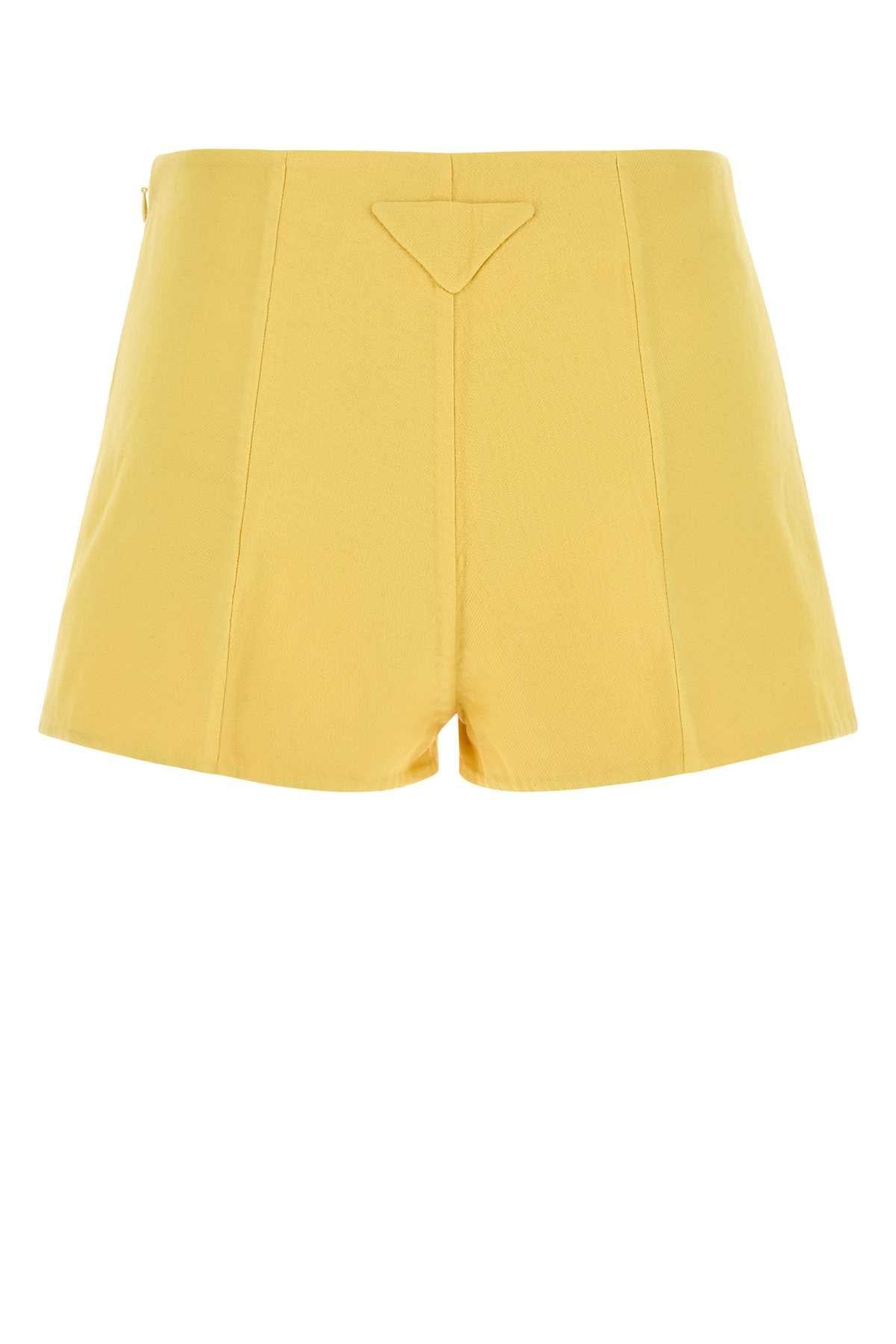 PRADA Black Nylon High-Waisted Shorts