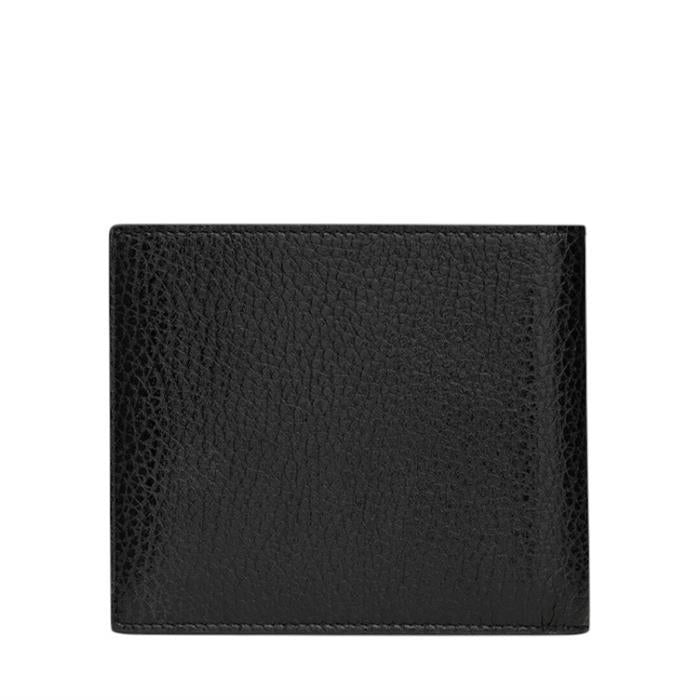 Saint Laurent Monogram Leather Bifold Wallet Black