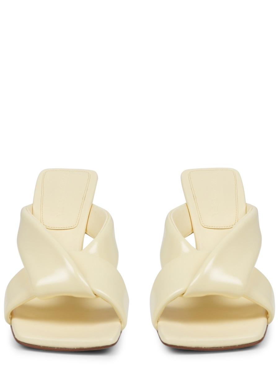 Bottega Veneta Leather Strappy Sandals Black Women’s