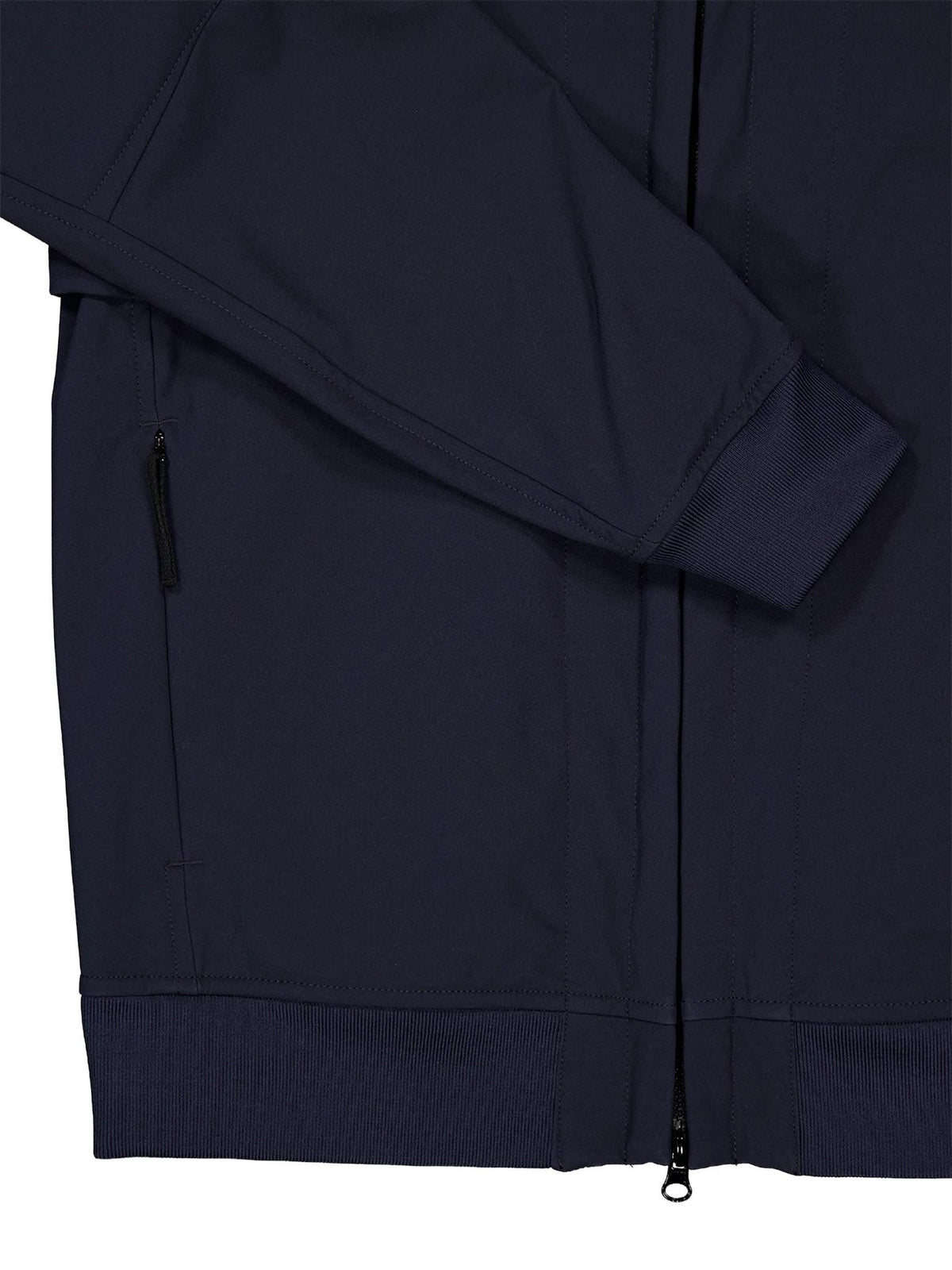 STONE ISLAND Black Cotton Zip Hoodie Bomber Jacket