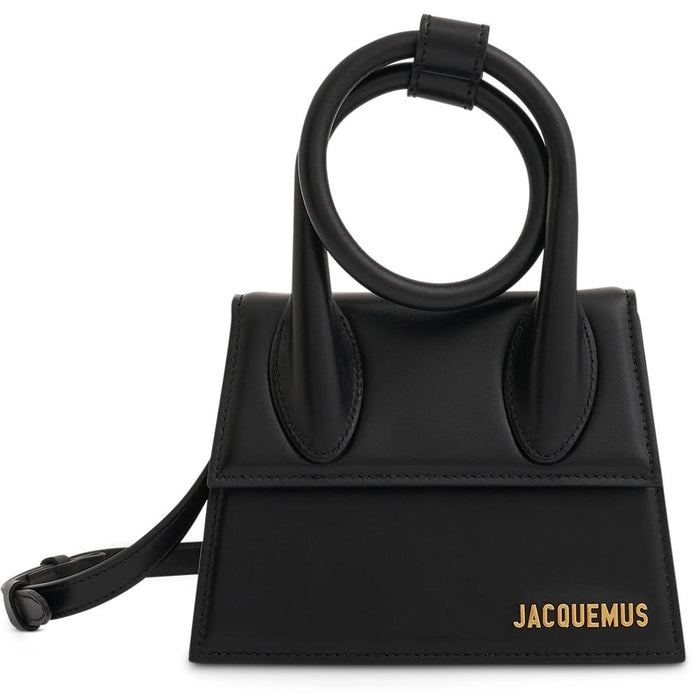 JACQUEMUS Le Chiquito Knot Crossbody Tote Bag Black